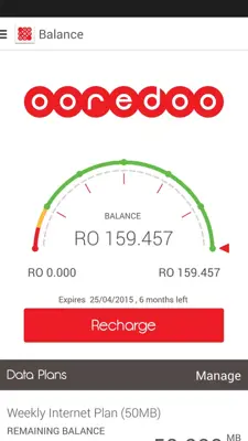 Ooredoo Oman android App screenshot 3